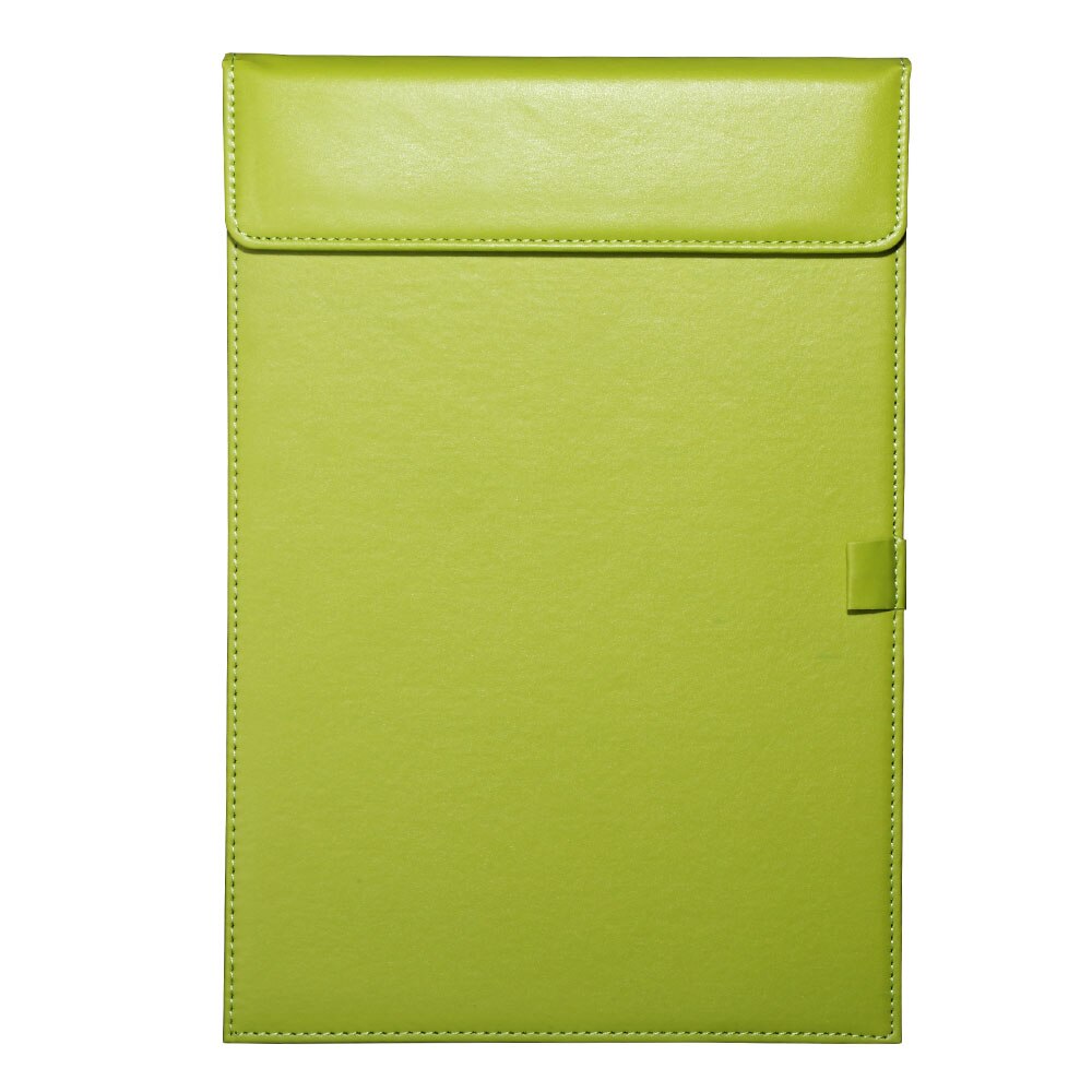 A4 A5 A6 Paper File Folder PU Leather Document Clipboard for Meeting Report Magnetic Drawing & Writing Pad Menu Clip Board: 1639 green