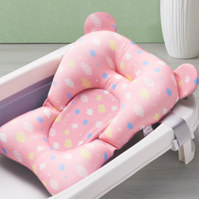 Baby Douche Bad Seat Ondersteuning Pasgeboren Veiligheid Bad Ondersteuning Kussen Opvouwbare Zachte Kussen Comfort Lichaam Kussen