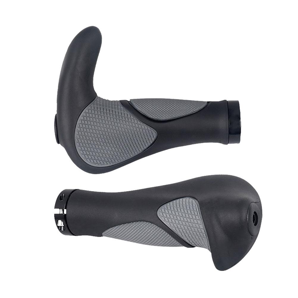 Poignées de vélo corne en caoutchouc forme confort ergonomie poignée de guidon antidérapante pour vtt BMX cyclisme