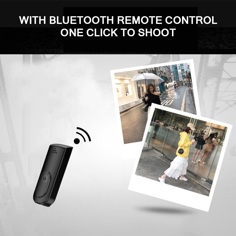 Draagbare Camera Bluetooth Afstandsbediening Foto Draadloze Controlerende Ontspanknop Voor Telefoon Selfie Stok Oplaadbare
