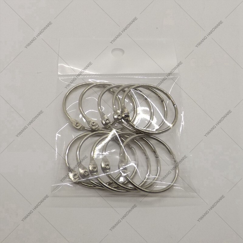 38mm 44mm 51mm 10pcs Metal Loose Leaf Book Binder Hinged Rings open ring for classroom collection
