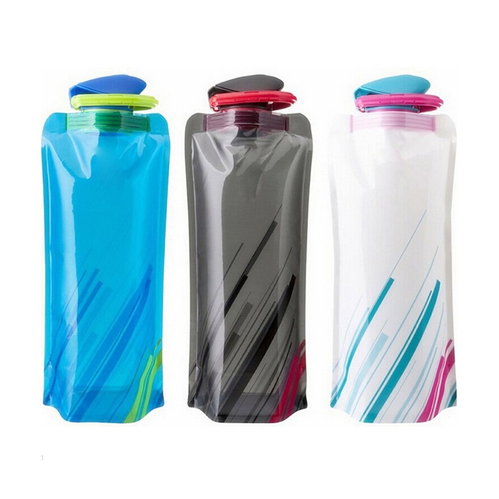 Outdoor Sport Opvouwbare Draagbare Waterzak Camping Wandelen Fietsen Plastic Water Cup Milieubescherming Zacht Water Bag