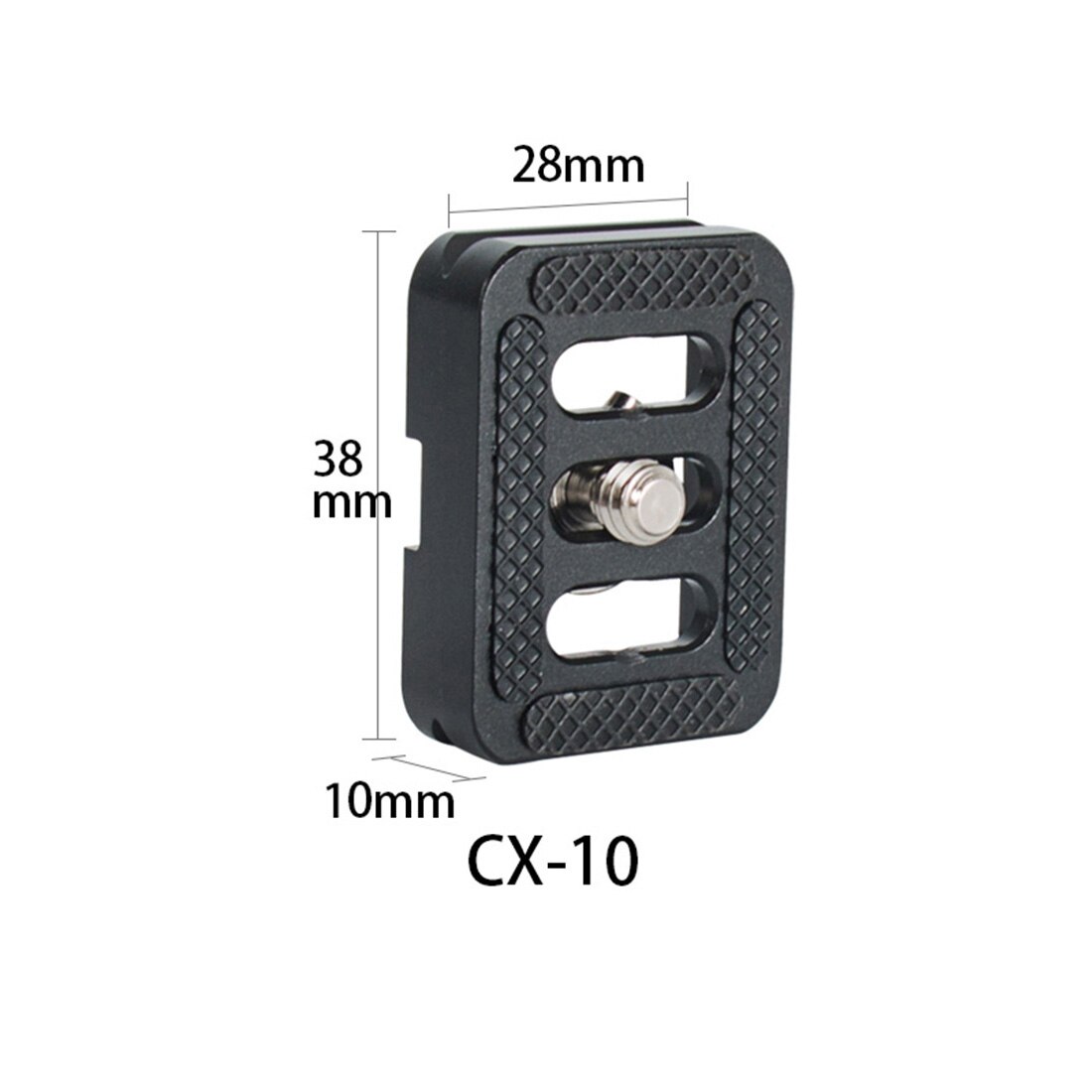 Mini Quick Release Statief Plaat 38Mm Anti Gesp Dunne TY-C10 Universele Voor Sirui Mirrorless Camera Monopod Ballhead klem: TYC10