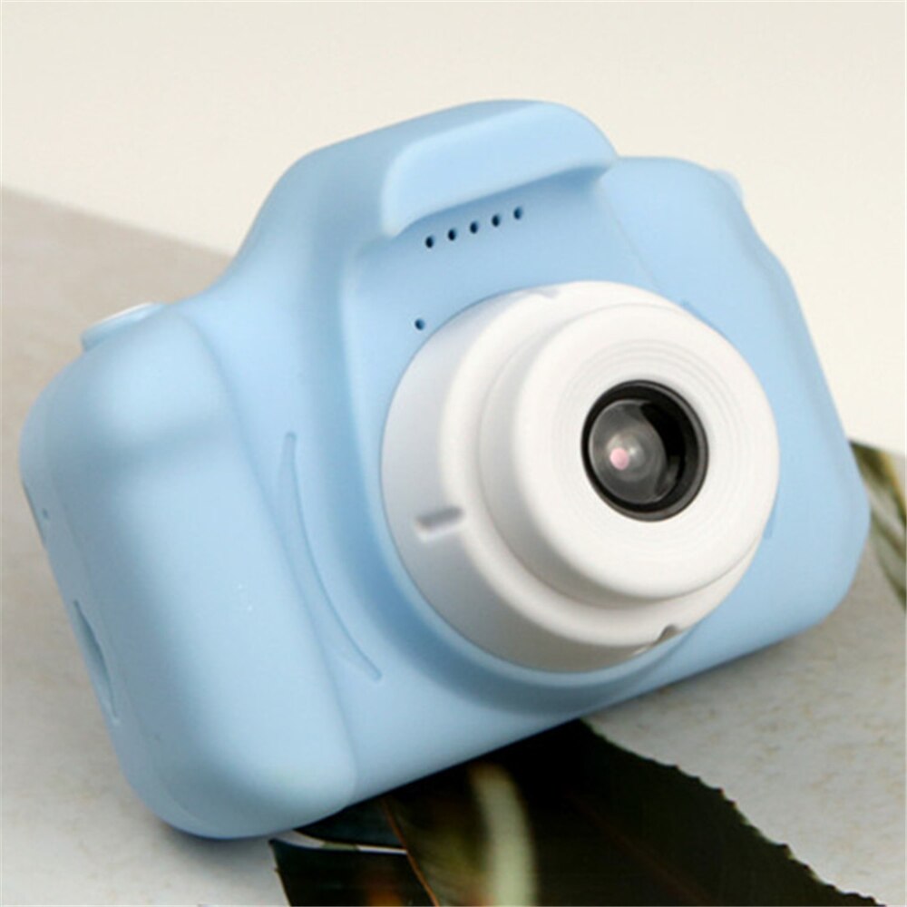 Mini HD Digital Camera 2 Inch Photography Props Chargable Outdoor Cartoon Cute For Baby Birthday Christmas фотоаппарат: Blue