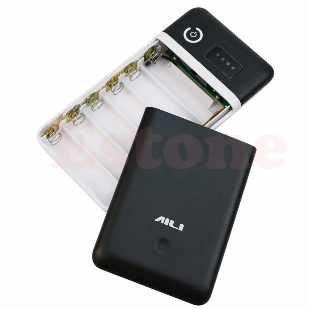 3.6V 5V 6V 9V 12V Mobile Power Bank Box USB 6x18650 Battery Charger Adapter