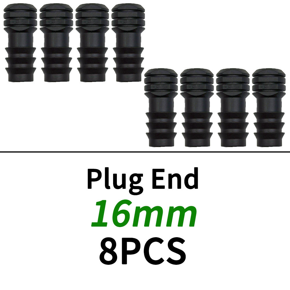 1/2" 3/4" Male Female Thread Connector To Barb 16mm 20mm 25mm PE Hose Adapter Tee Elbow Garden Irrigation Drip Watering System: Clear