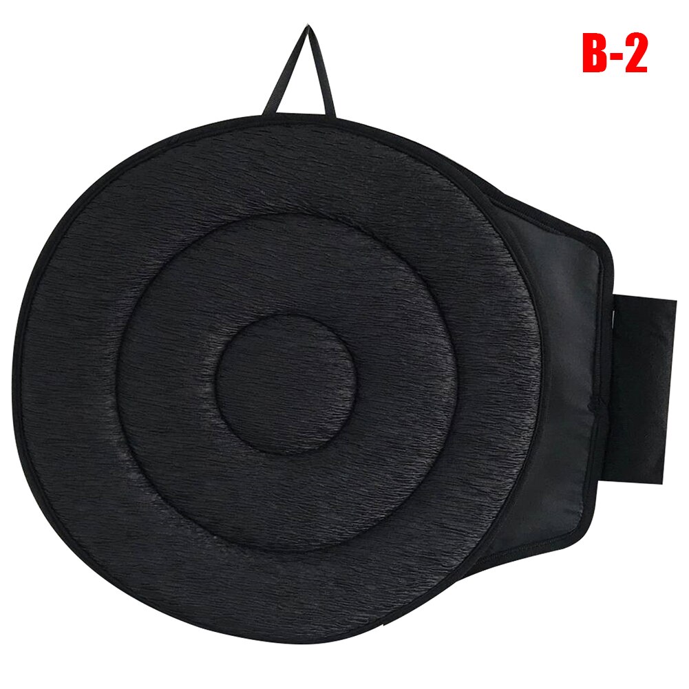 360 Degree Rotate Swiveling Car Seat Cushion Easy In Out Soft Seat Pad 2019ing: Black B-2