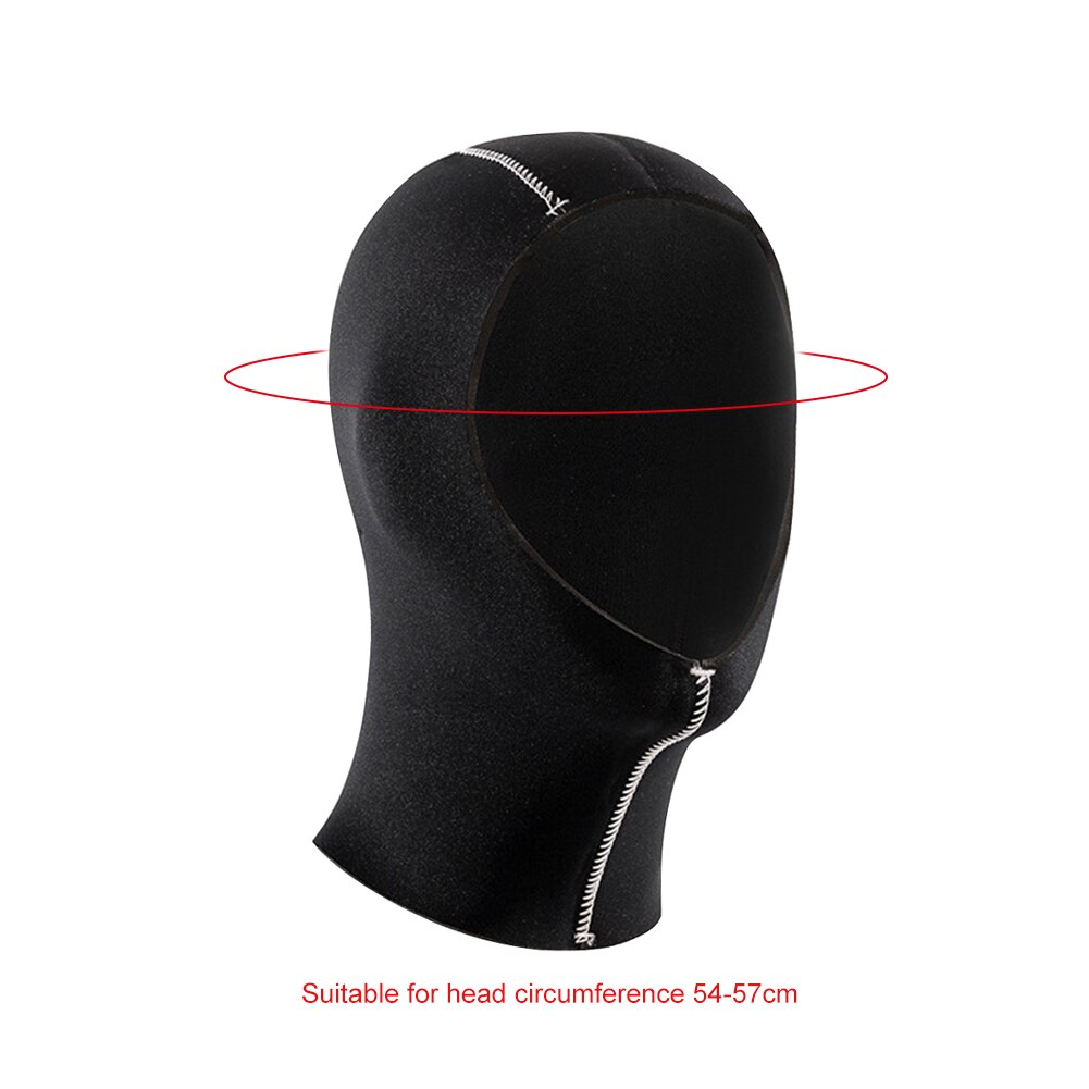 Diving Hood Swim Warm Protect Hair Ear Scuba Diving Cap Shoulder Snorkeling Hat Wetsuit Spear Fishing Swimming Equipment: 5MM