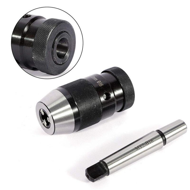 1-16Mm MK2 Taper Boorkop Stalen Accessoires Draaibank Tool Self Draai Nauwkeurige Machine Live Center Keyless MT2-B16 arbor