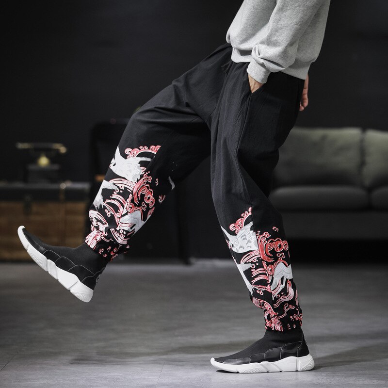 5xl Männer Jogger Hosen Männlichen Tai Chi lässig Jogginghose Bodybuilding Fitness Spur Hosen Männer Schweiß Hosen Kung Fu: Schwarz 1 / 5XL