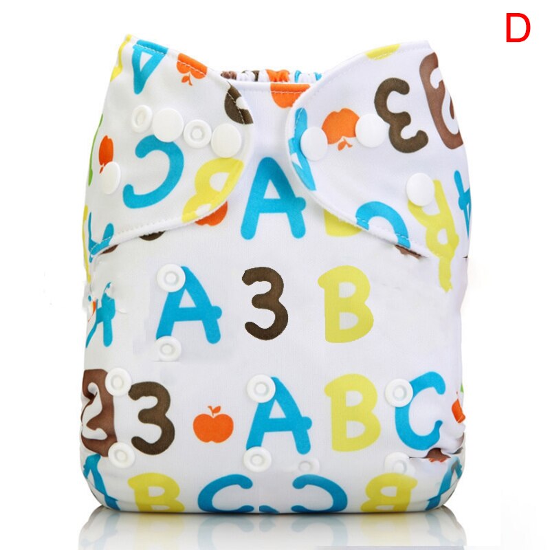 Washable Eco-Friendly Cloth Diaper Adjustable Nappy Reusable Cloth Diapers Fit 0-2years 3-15kg Baby: D