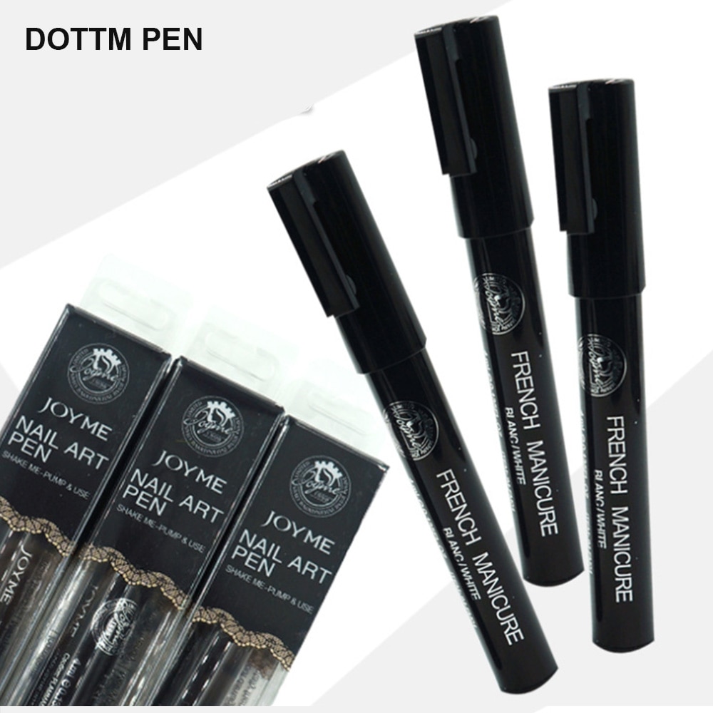 French Manicure Pen Nail Art Gereedschap Puntjes Tool Nail Pen Schilderen Polish Apparatuur Nagellak Art pen