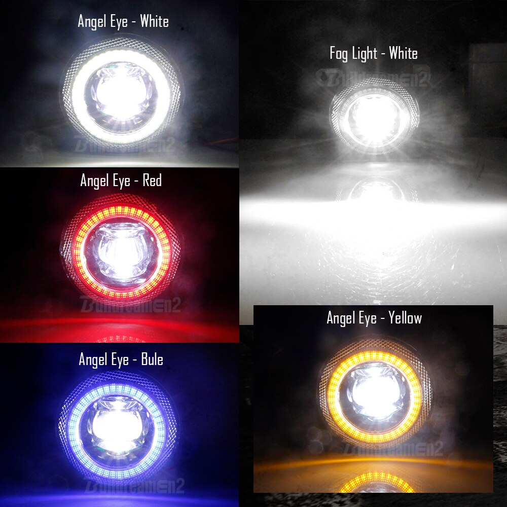 Car Fog Light LED Angel Eye Daytime Running Light 8000LM For Citroen DS3 DS4 DS5 C1 C3 C4 C5 C6 C-Crosser Jumpy Xsara Berlingo