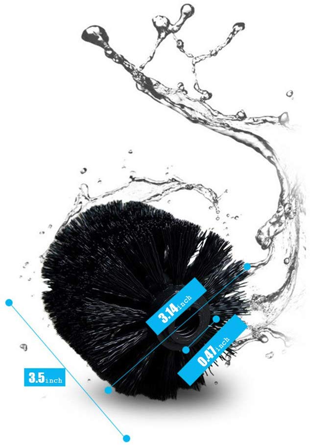 Universal Toilet Bowl Brush Head, Replacement Toilet Bowl Cleaner Brush Spiral, Sturdy Stiff Brush Deep Cleaning, WC Clean Tool