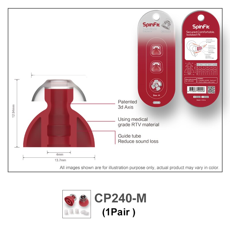 DUNU SpinFit CP100 CP800 CP220 CP230 CP240 In-ohr Kopfhörer Eartip Patentierte Silikon Eartips 1 paar (2 stücke) für DK3001 TITAN 5