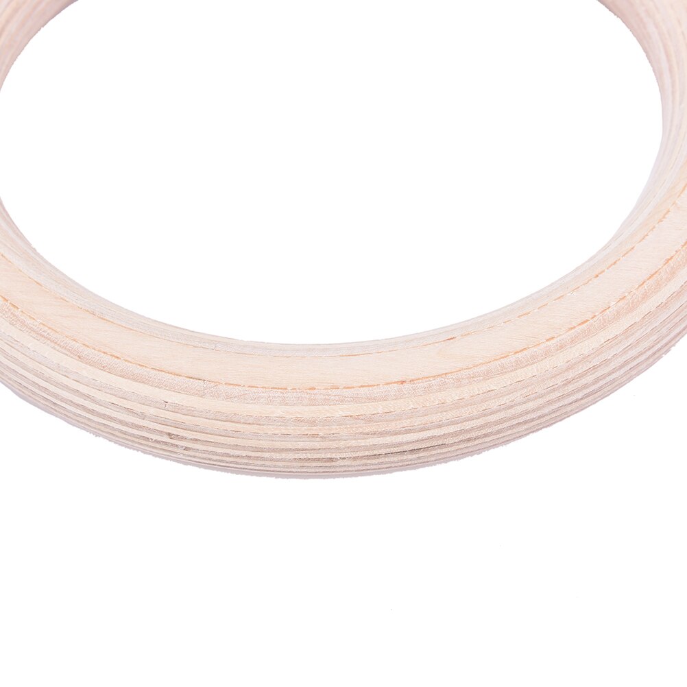 2 Pcs Houten Oefening Fitness Gymnastiek Ringen Gym Oefening Pull Ups Spier Ups 28 Cm