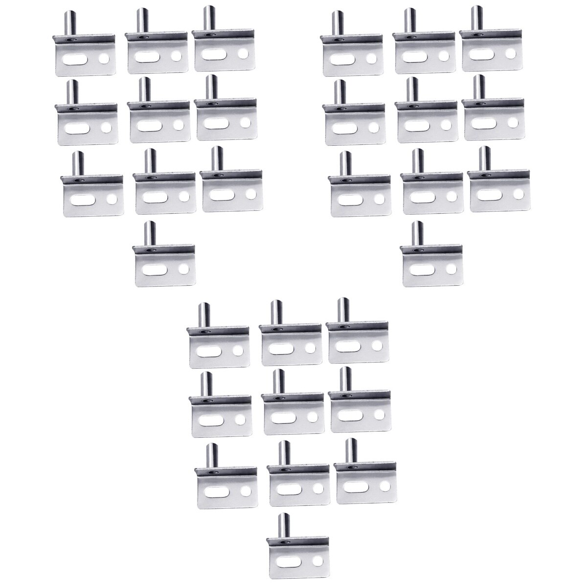 30 Stuks Hoek Scharnieren Deur Scharnier Zware Pivot Scharnier Voor Houten Deuren (Zilver Korte Stijl)