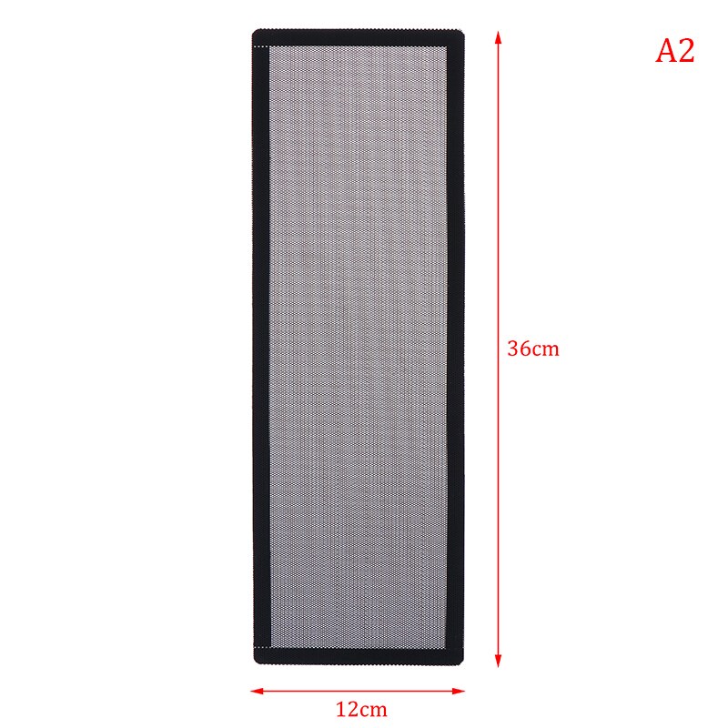 1PC PC Case Cooling Fan Magnetic Dust Filter Mesh Net Cover Computer Guard PC PVC Dust Proof Det Easy Clean Install: A2