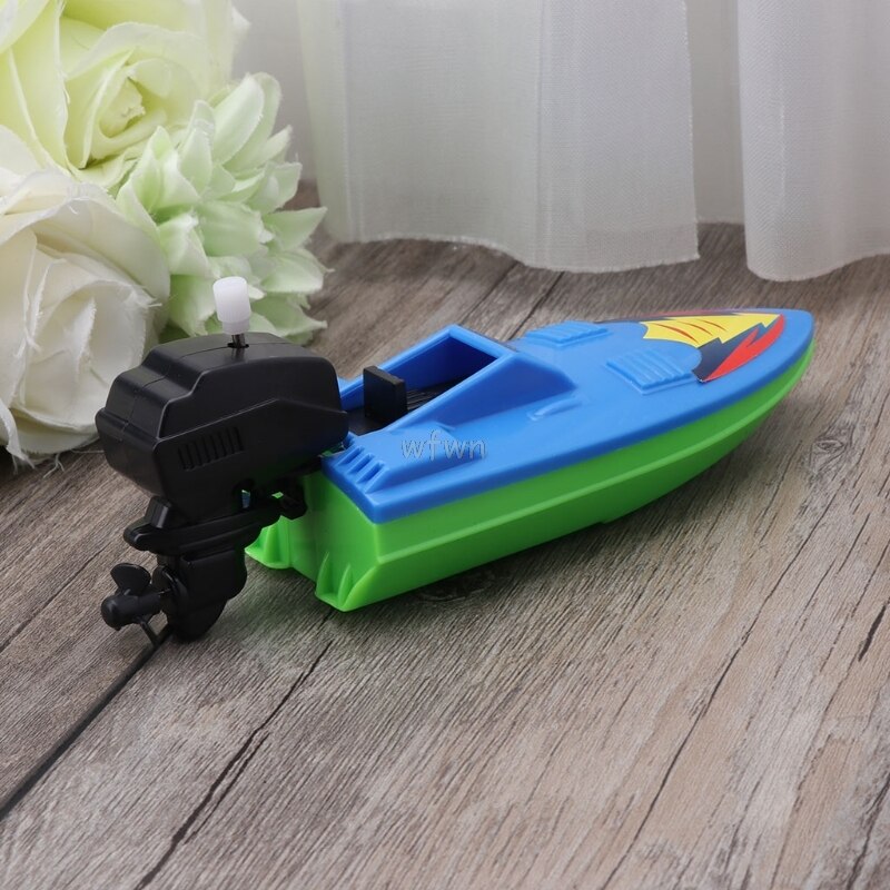 Baby Toy Kid Wind Up Clockwork Boat Ship Toys Bath Toy Play Water Bathroom MAY07