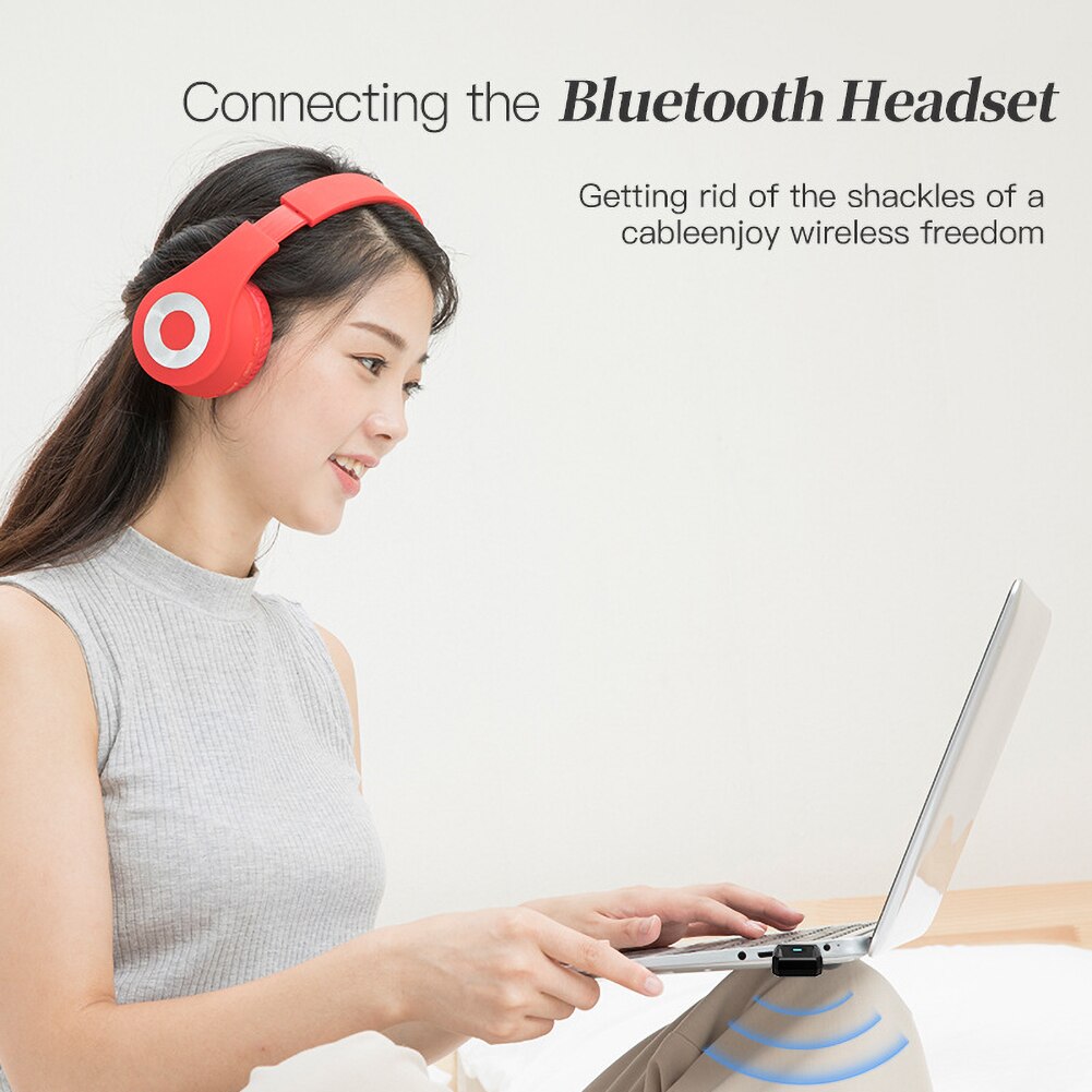 Mini USB Bluetooth 5.0 Adapter Audio Transmitter Receiver for Computer PC Printer