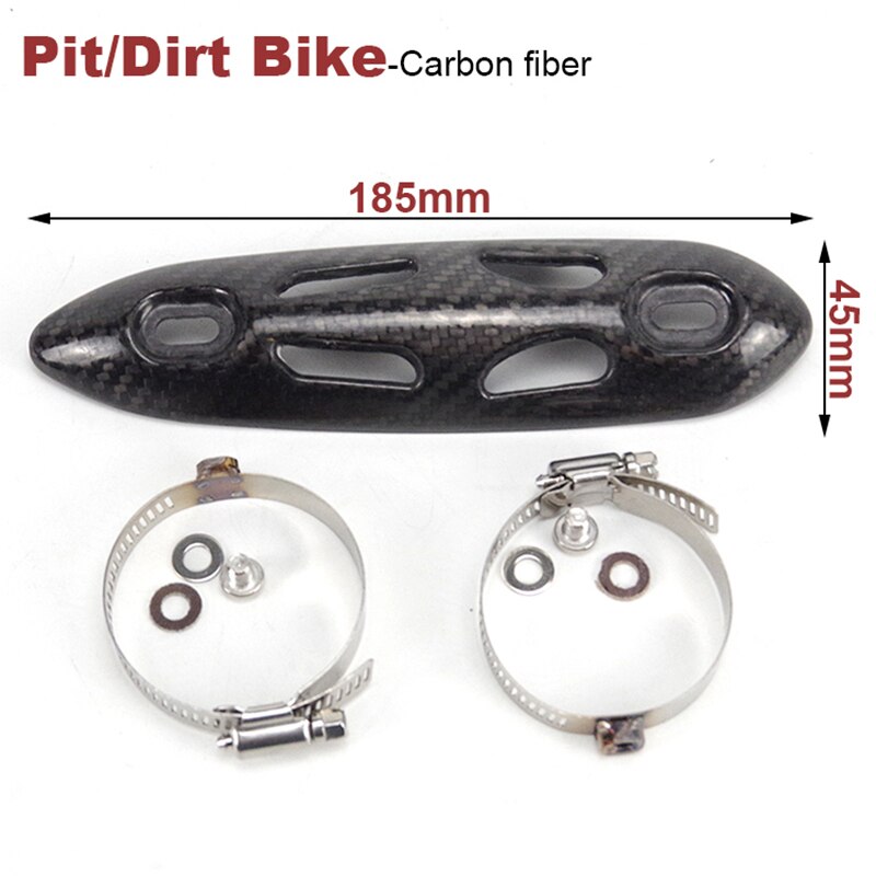 Silenciador de Escape para motocicleta Protector de fibra de carbono, cubierta de protección térmica, cubierta antiincrustante para z900 Pit Bike Vintage
