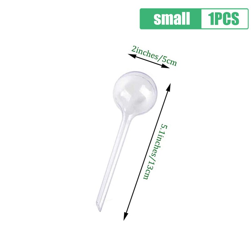 1/12PCS Automatic Plant Watering Bulbs Self Watering Globes Plastic Balls Garden Water Houseplant Device Drip Irrigation System: White-S-1PCS