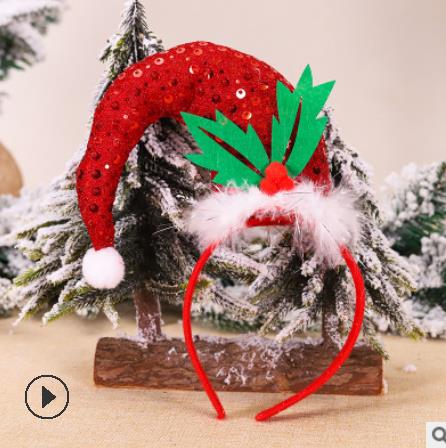 Lijst kerst haarband kerst schijf hoogtepunten gebogen hoed haarband kerst hoofddeksel