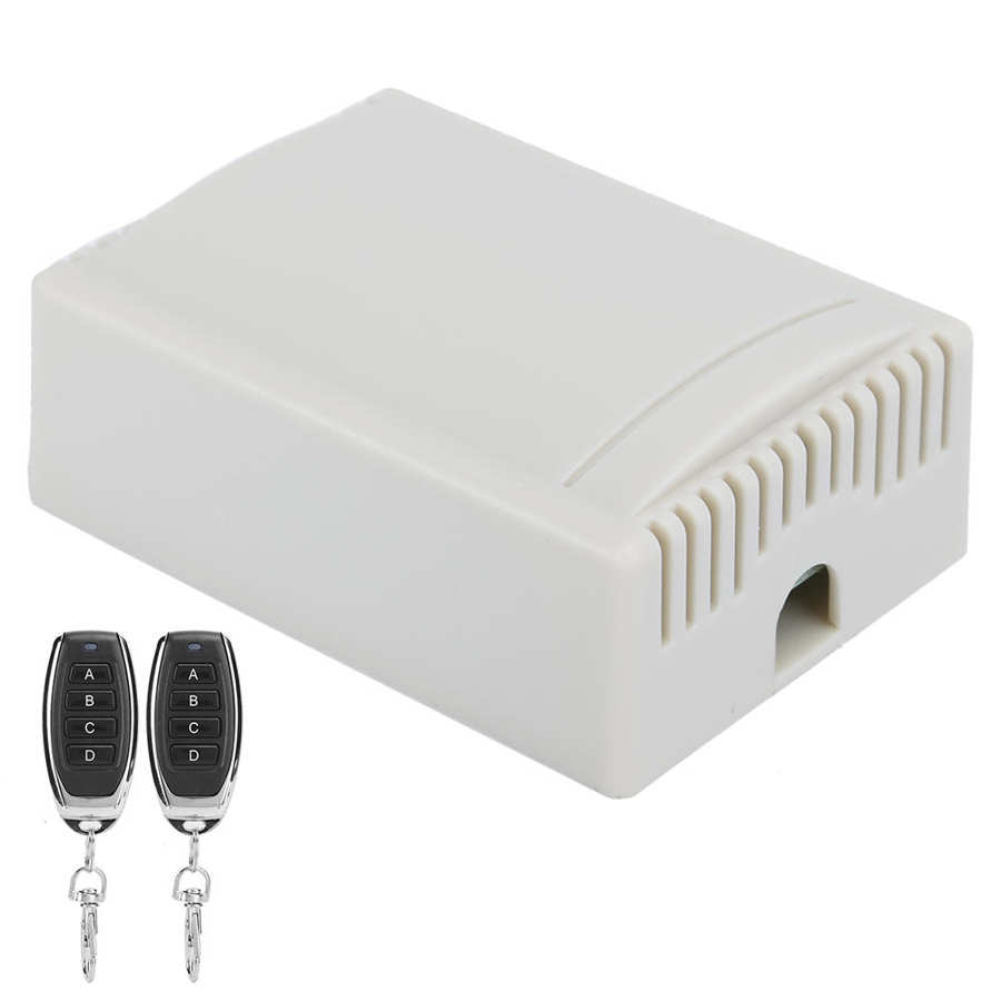 12V 4 Way Wireless Controller Remote Control Switch Transmitter+Receiver for Barrier Gate Garage