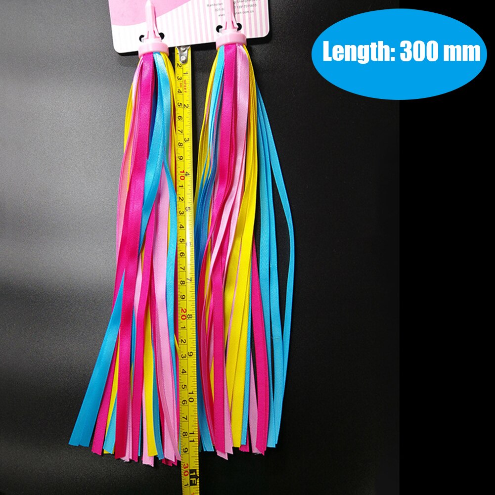Manillar de bicicleta de colores con flecos para niños, cinta para bicicleta, triciclo, para niñas y niños, 2 uds.
