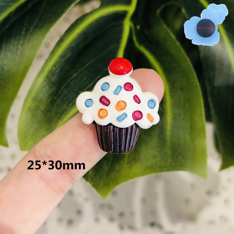 1 pièces Dessert gâteau Pizza nourriture haute Simulation chaussures accessoires décorations Croc Jibz breloques chaussures idéal pour Bracelet sac à dos