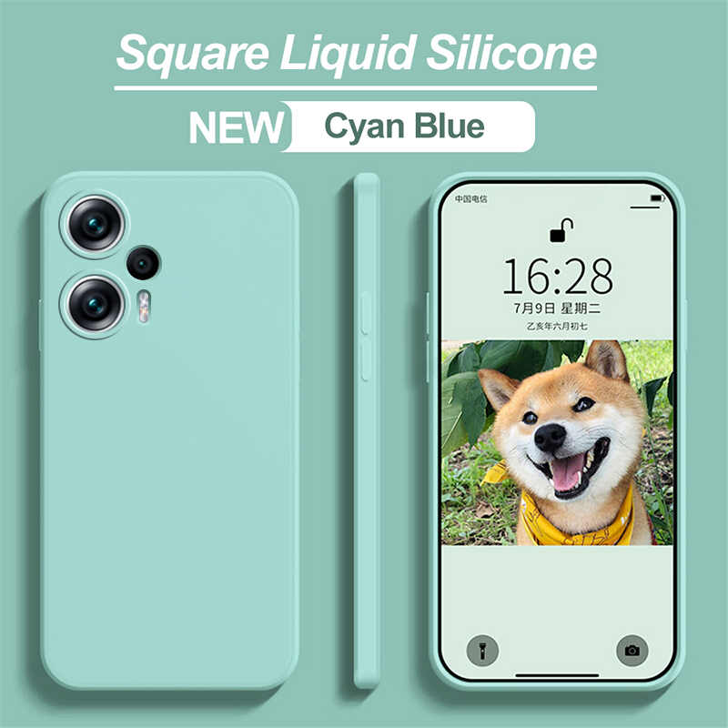 Coque souple antichoc en silicone liquide pour Xiaomi, couverture d'origine pour Poco F5, Poco F5 Pro, Poco F5Pro