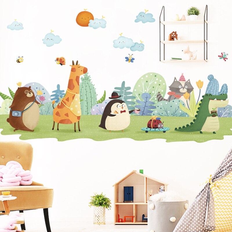 3D Tiger Animal Wall Stickers Wallpaper Kids Bedro... – Vicedeal