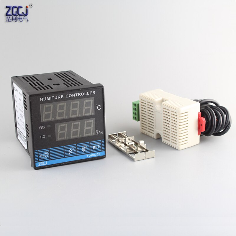 Digitale Temperatuur en vochtigheid met ventilator en kachel TDK0302 Kast temperatuur en vochtigheid systeem
