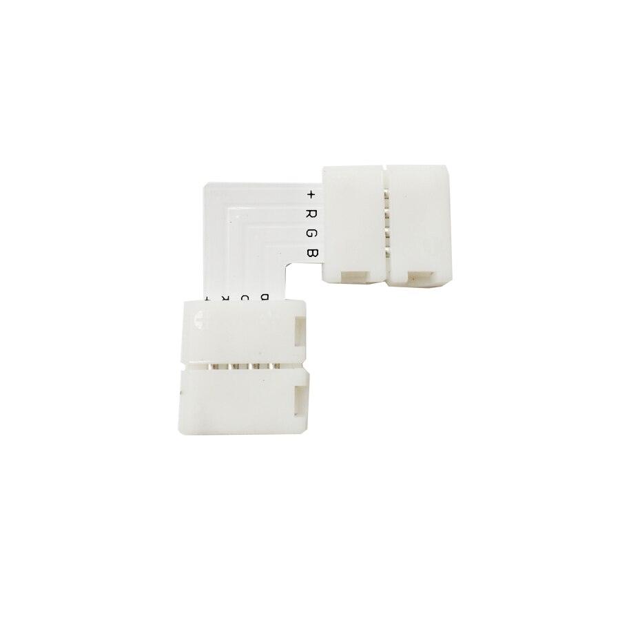 L-vorm 4 Pin 10mm LED Connector Strip Strip 4 Dirigent Haakse Hoek Quick Splitter Voor 5050 2835 3528 RGB led strip
