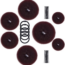 1set mujeres Diy Accesorios para peinados Kit de magia Donut Maker lazo con horquillas de giro rápido de peluquería trenza herramientas