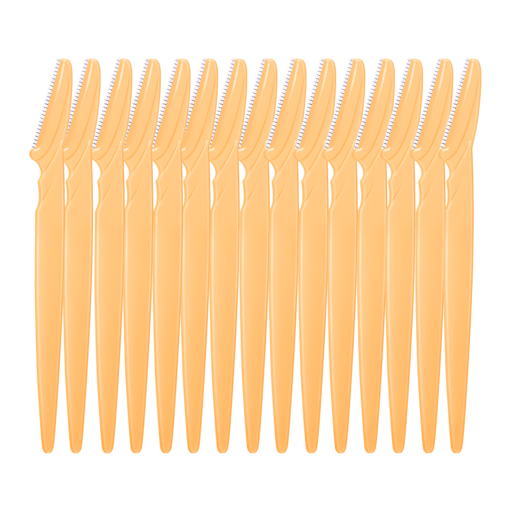 ANNAFRIS 5/10/15 Stuks Wenkbrauw Trimmer Blade Scheerapparaat Draagbare Gezicht Scheermes Ontharing Snijders Veiligheid vrouw Eye Brow Vormgeven Mes: MULTICOLOR