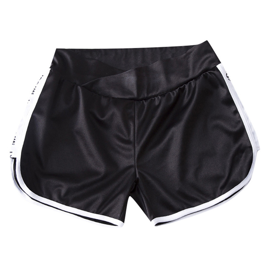 Schwangerschaft Shorts Casual frauen Mutterschaft Hose Sommer Stretch Tragen Schwangere Kurze Hosen Sport Stil Frauen Spitze Sicherheit Shorts: Black / L2
