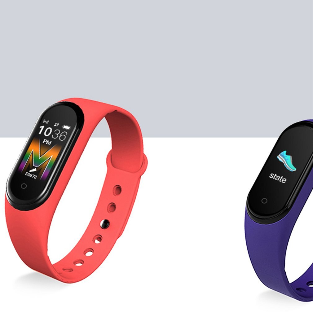 Smart fitness armband band med mätande pulsmätare sport aktivitet tracker män kvinnor titta på armband