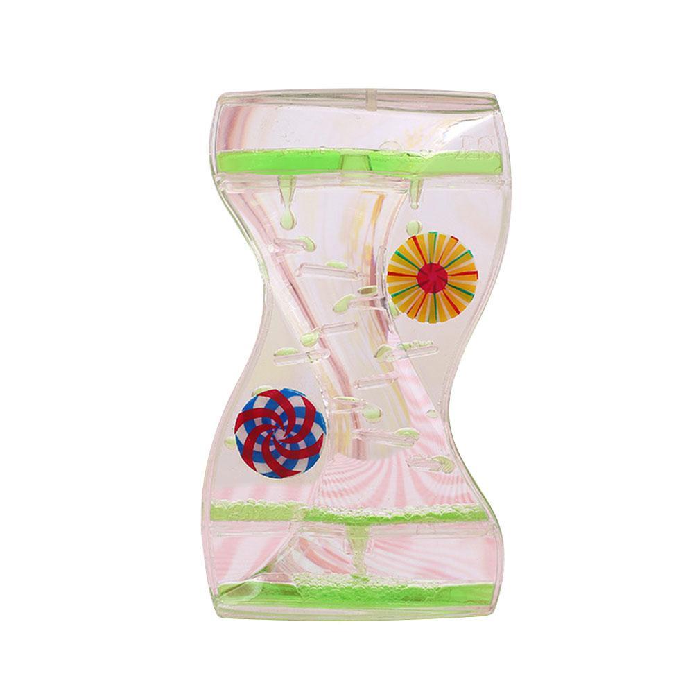 Rotating Windmill Floating Timer Toys Home Office Desk Decoration Floating Color Mix Oil Liquid Bubbler Motion Timer