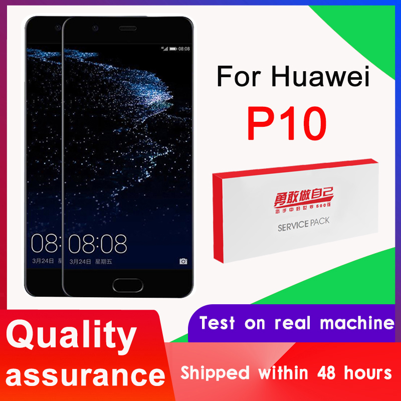 Reemplazo de pantalla táctil LCD para Huawei P10, montaje de digitalizador para P10, VTR-L09, VTR-L10, modelo de VTR-L29, 100% probado, 5,1 pulgadas