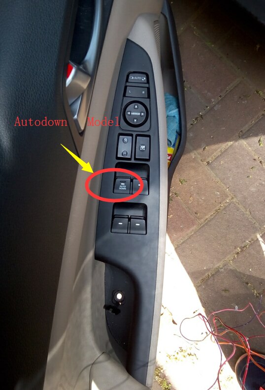Bil tændes automatisk 4 dørlukker lukker åben 1 by 1 sæt til hyundai tucson: Til autodown-model