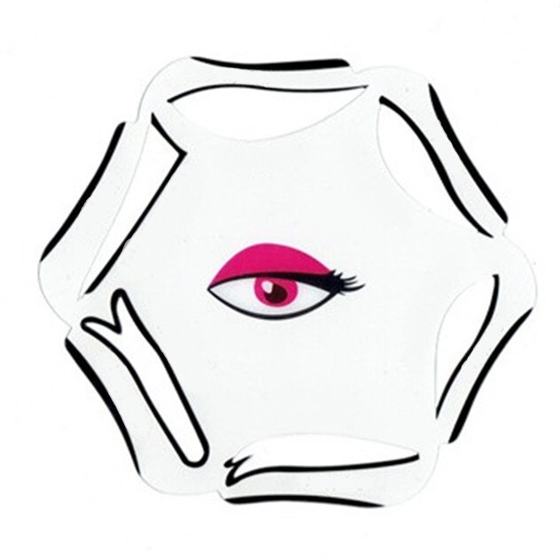 2 uds maquillaje gato cola de pez doble ala plantilla para delinear ojos Kit modelo para cejas plantilla Fard a Paupiere tarjeta