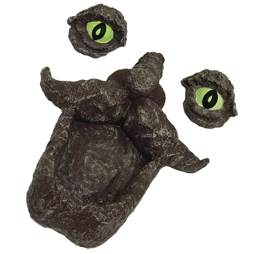 1 Set Pet Bird Feeder Outdoor Fun Old Man Tree Face Sculpture Decorative Bird Feeder Garden Bird Feeding Container Decorations: Default Title