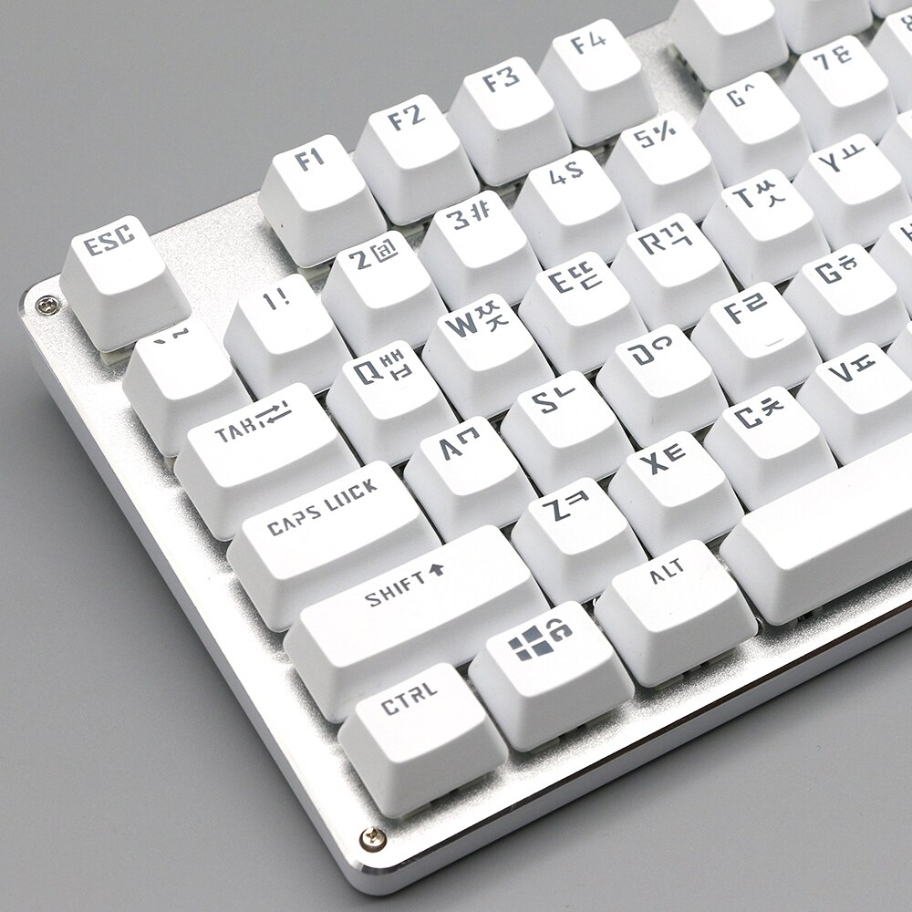 104pcs Russian/Spanish/French/Korean Keycaps OEM Profile Backlit Transparent Keycaps For Gaming Mechanical Keyboard ISO Layout