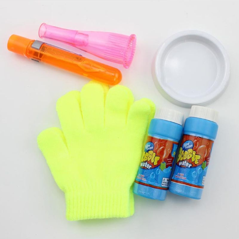 Magic Blowing Bubble Elastic Jumping Blower Gloves Outdoor Funny Kids Children Toy Games