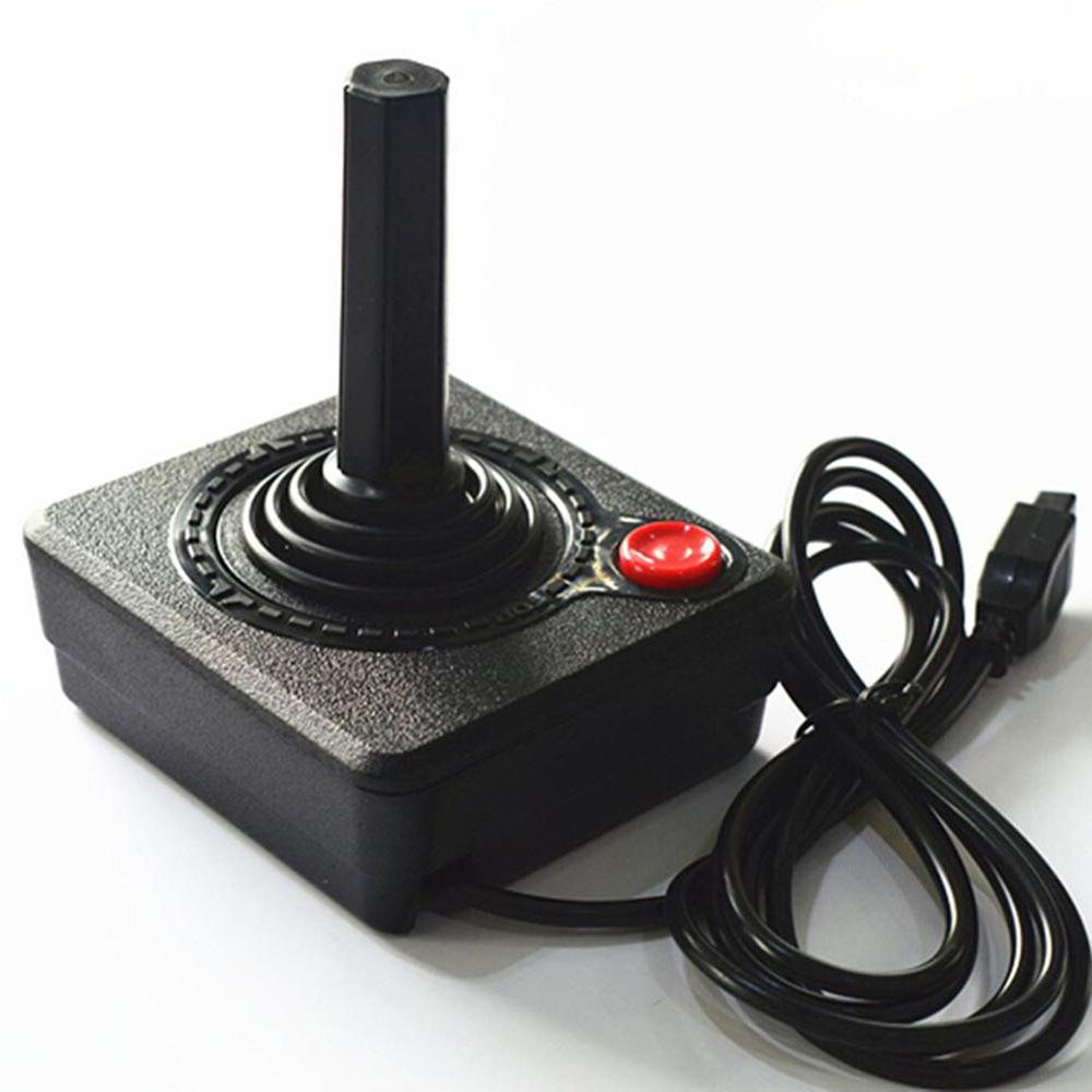 Clássico retro atualizado 1.5m controlador gamepad joystick para atari 2600 jogo rocker com alavanca de 4 vias e único botão de ação