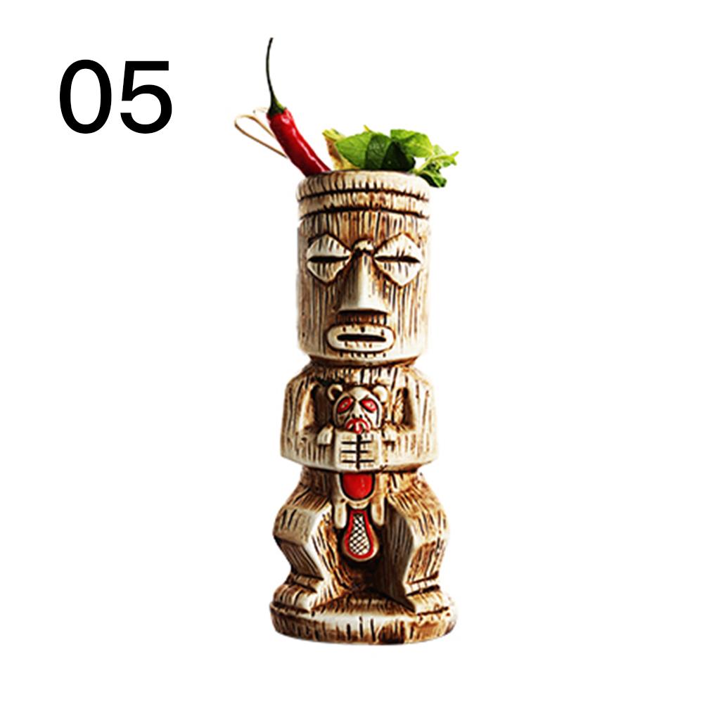 Multi-style Hawaiian Tiki Cup cocktail glass beer mug red wine glass ceramic islander Tiki Cup: 05