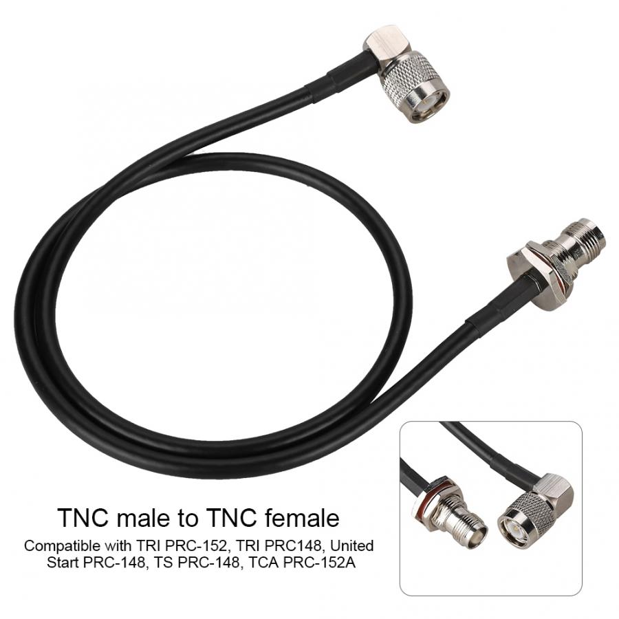 Antenne 60cm TRI antenne rallonge TNC mâle à TNC femelle Compatible avec antenne TRI PRC-152 fm