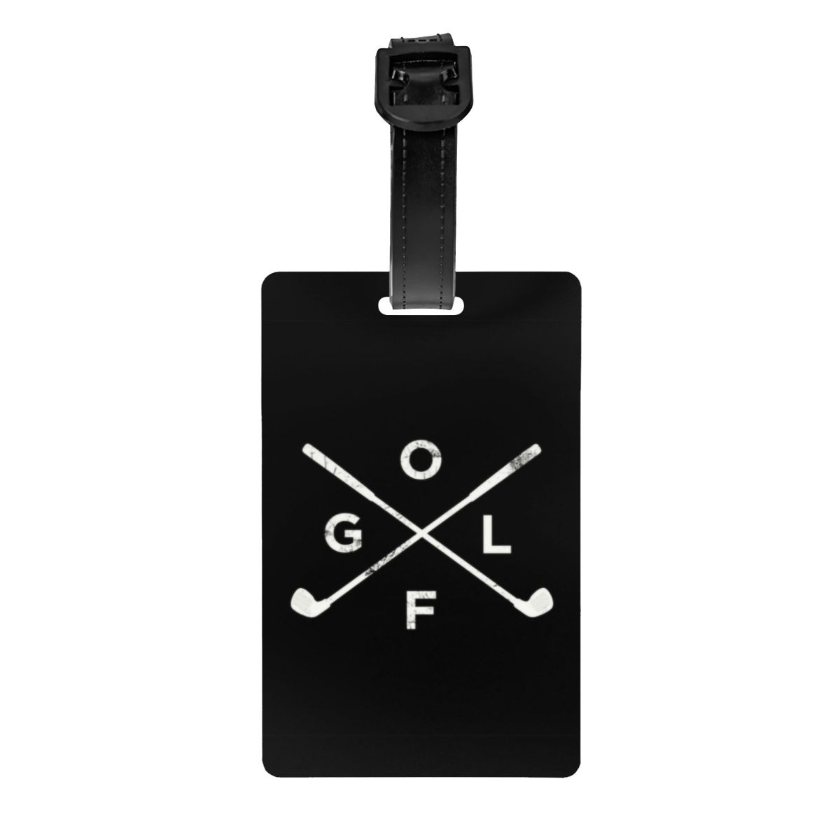 Blijf Kalm En Speel Golfbagagelabels Voor Koffers Schattige Bagagelabels Privacy Cover Id Label: Khaki