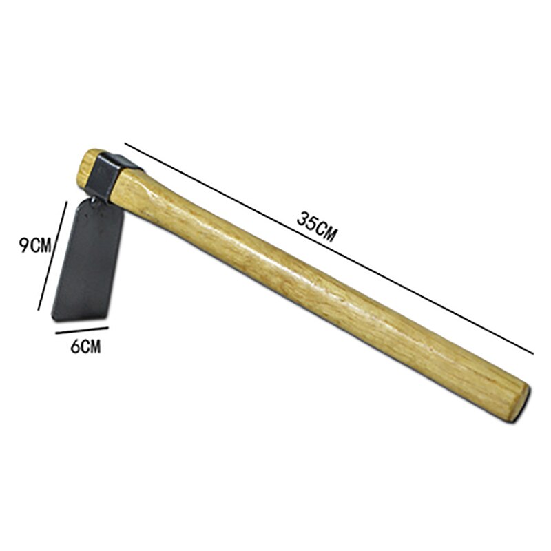 Houe avec manche en bois, outil à main Portable de jardin en acier jardinage plantation excavateur Agriculture 1 pièce